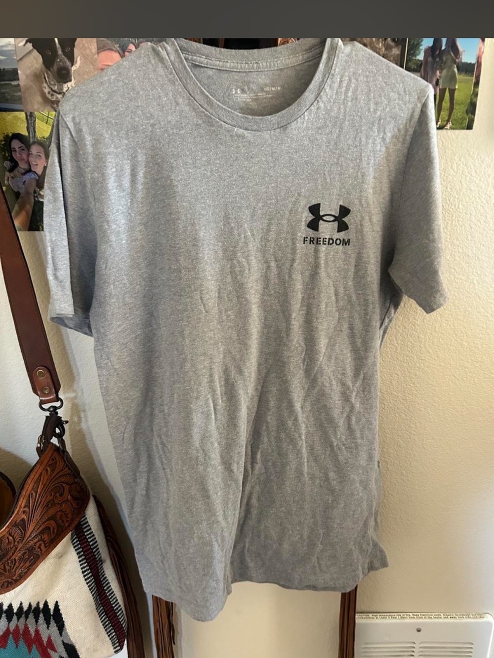 Under Armour Gray Freedom Short-Sleeve Performance Tee